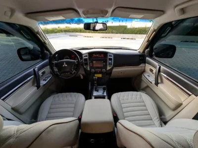 2017 Mitsubishi Pajero GLS Medium Line 6 Cylinders Petrol Engine Grey Beige SUV GCC