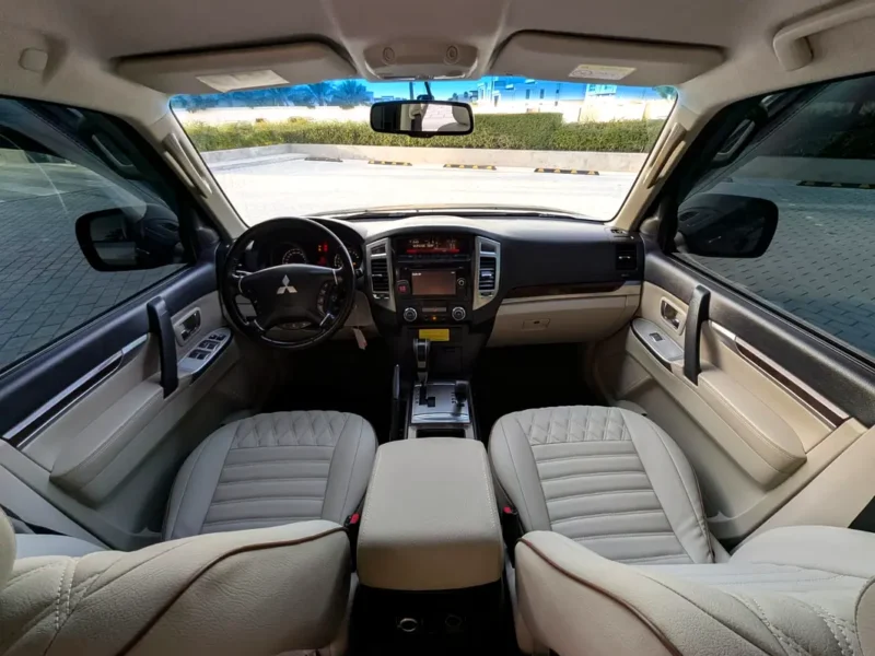2017 Mitsubishi Pajero GLS Medium Line 6 Cylinders Petrol Engine Grey Beige SUV GCC
