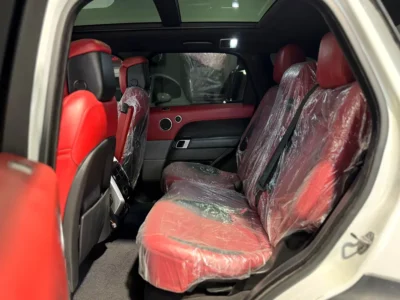 2019 Land Rover Range Rover Sport HSE Dynamic 3.0L Supercharged V6 White Red SUV
