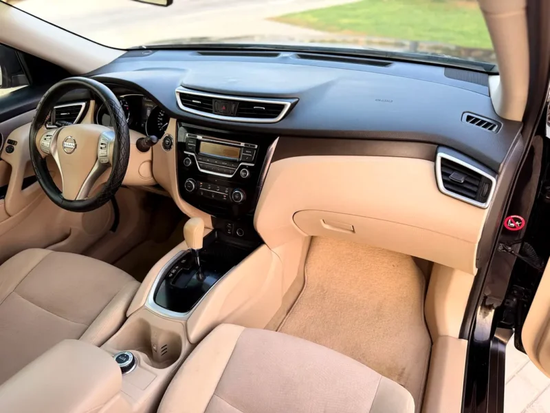 2015 Nissan X-Trail SV 4 Cylinders Petrol Engine Black Beige Perfect Family SUV GCC Specs