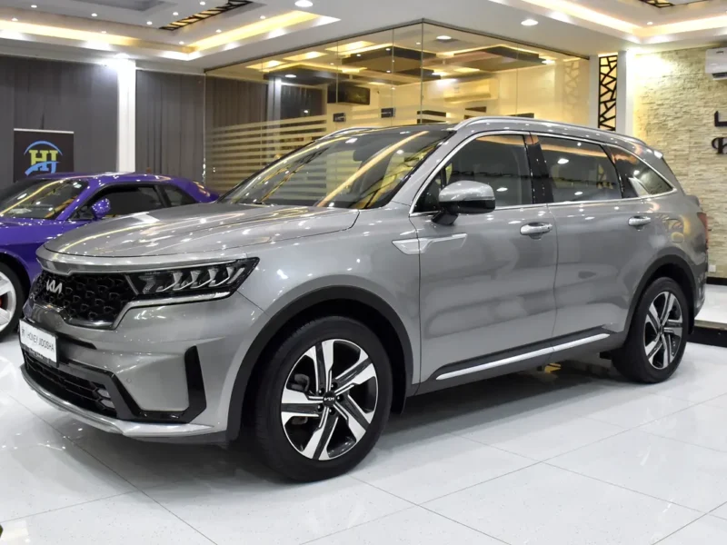 2023 Kia Sorento LX Premium 4 Cylinders Petrol Engine Silver Beige SUV GCC Specs