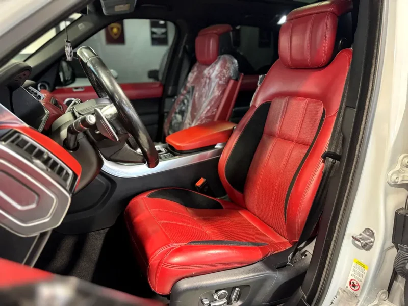 2019 Land Rover Range Rover Sport HSE Dynamic 3.0L Supercharged V6 White Red SUV