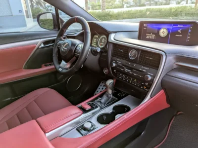 2017 Lexus RX-Series RX 350 F Sport 6 Cylinders Petrol Engine Silver Red SUV US Specs