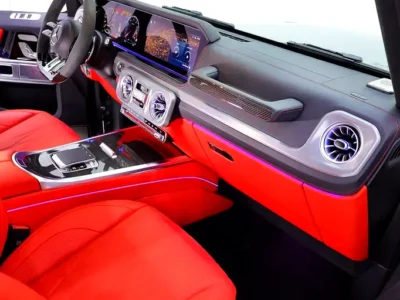 2025 Mercedes-Benz G-Class G 63 AMG 4.0L V8 Biturbo Engine Grey Red SUV GCC Specs