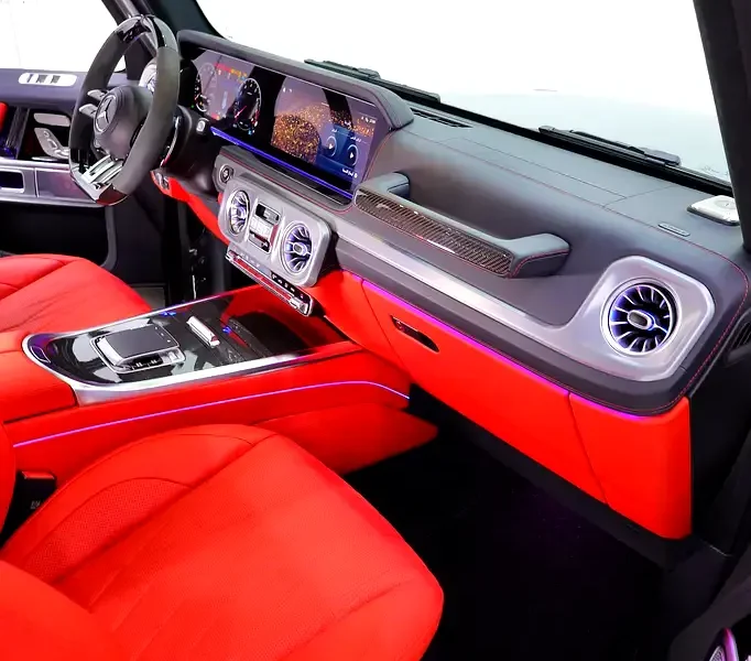 2025 Mercedes-Benz G-Class G 63 AMG 4.0L V8 Biturbo Engine Grey Red SUV GCC Specs