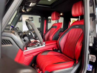 2020 Mercedes-Benz G-Class G 63 AMG 4.0L Twin-Turbocharged V8 Engine Black Red SUV
