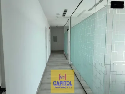 880 sqft Fully Furnished Fitted Office with Partitions | Prism Tower, Business Bay