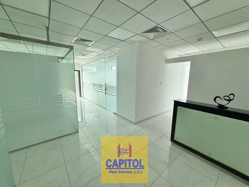 1,901 sqft Zero Commission Deal Office with Partitions | Prism Tower, Business Bay