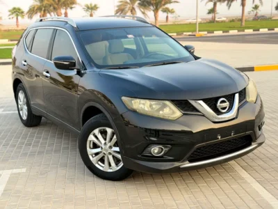 2015 Nissan X-Trail SV 4 Cylinders Petrol Engine Black Beige Perfect Family SUV GCC Specs