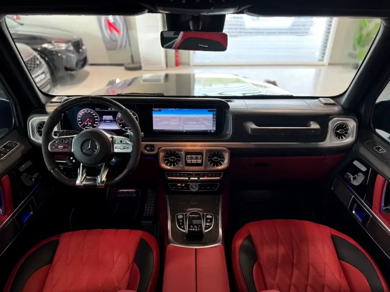 2020 Mercedes-Benz G-Class G 63 AMG 4.0L Twin-Turbocharged V8 Engine Black Red SUV