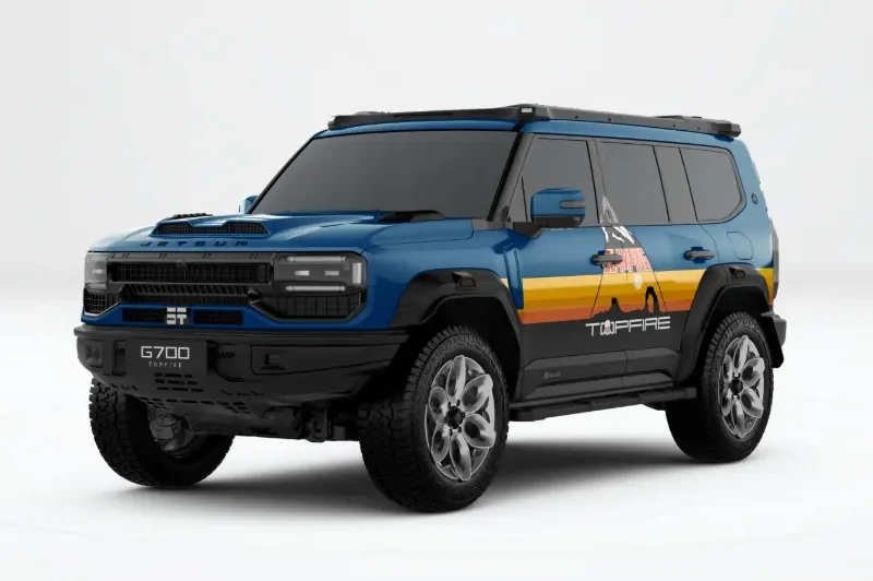 2027 Jetour G700 Top Fire 2.0T Plug-in Hybrid 4 Cylinders Engine Blue Orange SUV