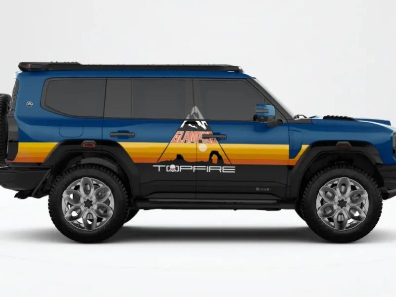 2027 Jetour G700 Top Fire 2.0T Plug-in Hybrid 4 Cylinders Engine Blue Orange SUV