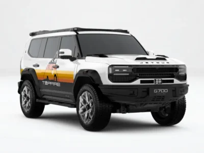 2027 Jetour G700 Top Fire 2.0T Plug-in Hybrid 4 Cylinders Engine White Beige SUV