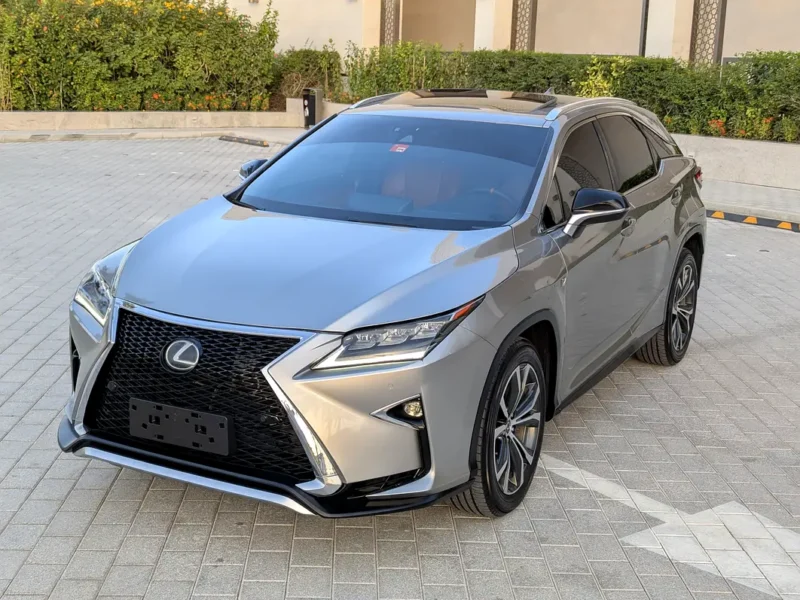2017 Lexus RX-Series RX 350 F Sport 6 Cylinders Petrol Engine Silver Red SUV US Specs