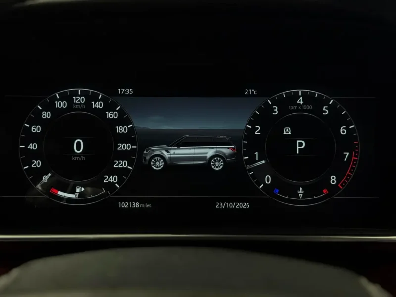 2019 Land Rover Range Rover Sport HSE Dynamic 3.0L Supercharged V6 White Red SUV