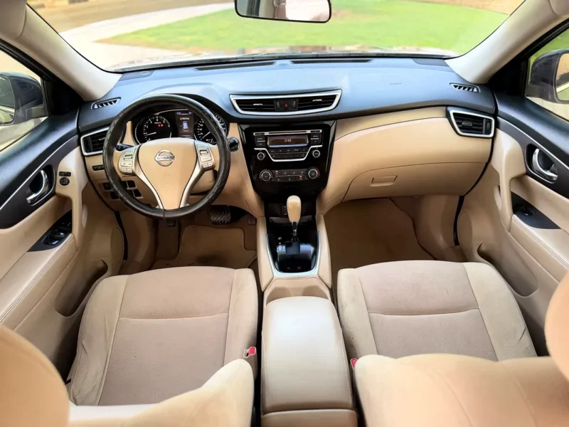 2015 Nissan X-Trail SV 4 Cylinders Petrol Engine Black Beige Perfect Family SUV GCC Specs