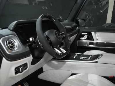 2022 Mercedes-Benz G-Class G 63 AMG 4.0L V8 Biturbo Petrol Engine Blue White SUV
