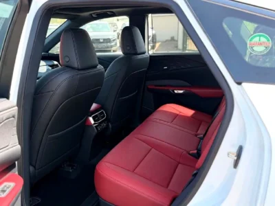 2025 Lexus RX-Series RX 500h F Sport Performance 4 Cylinders Hybrid Engine White Red SUV