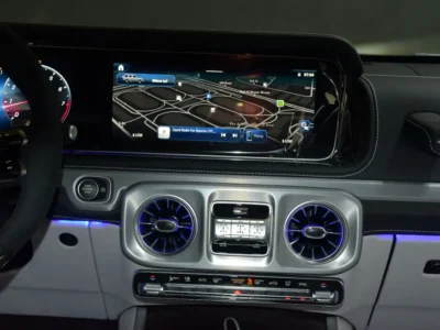 2022 Mercedes-Benz G-Class G 63 AMG 4.0L V8 Biturbo Petrol Engine Blue White SUV