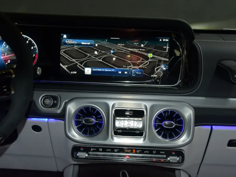 2022 Mercedes-Benz G-Class G 63 AMG 4.0L V8 Biturbo Petrol Engine Blue White SUV