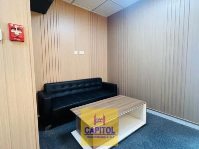 1,124 sqft Fully Furnished Fitted Office with Partitions | Prism Tower, Business Bay