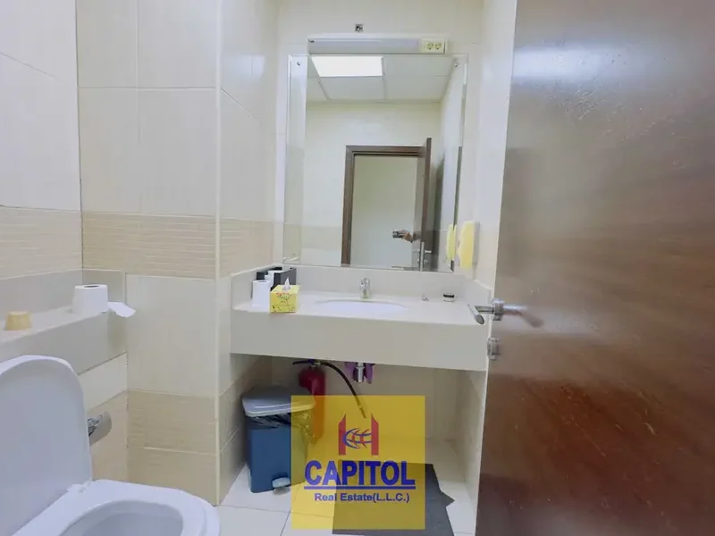 1,124 sqft Fully Furnished Fitted Office with Partitions | Prism Tower, Business Bay