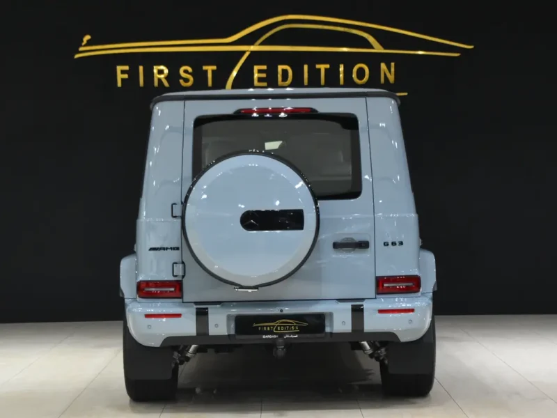 2022 Mercedes-Benz G-Class G 63 AMG 4.0L V8 Biturbo Petrol Engine Blue White SUV