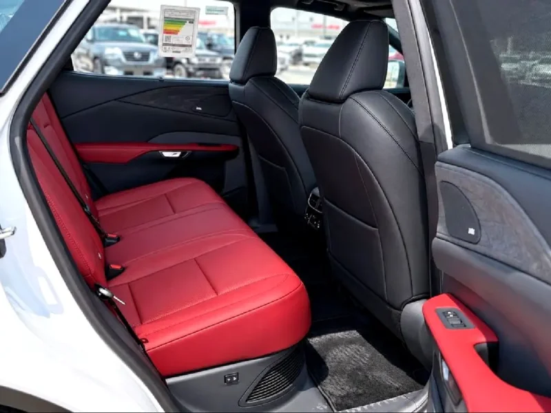 2025 Lexus RX-Series RX 500h F Sport Performance 4 Cylinders Hybrid Engine White Red SUV