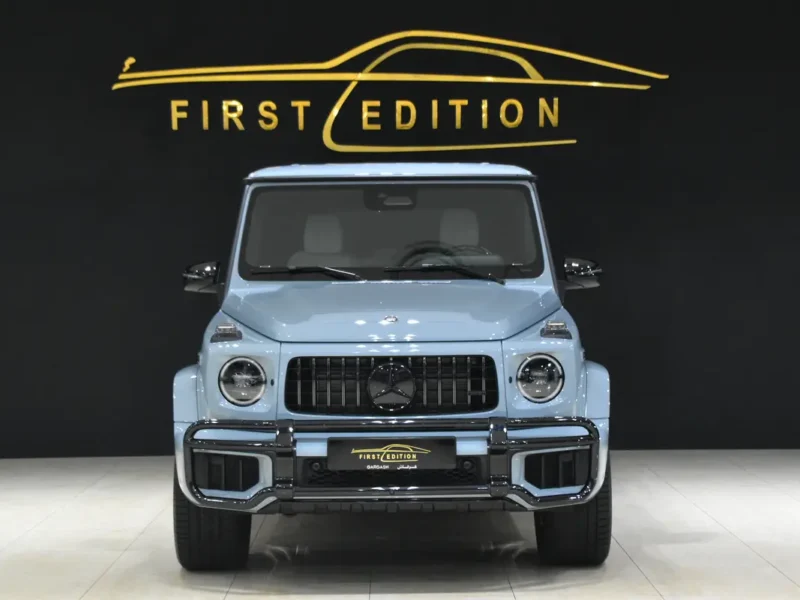 2022 Mercedes-Benz G-Class G 63 AMG 4.0L V8 Biturbo Petrol Engine Blue White SUV