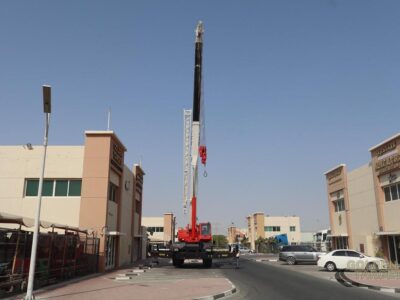 2005 TADANO TR-500-EX 4x4 Rough-Terrain Crane 6 Cylinders Diesel Engine - Red