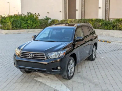2009 Toyota Highlander Limited 6 Cylinders Petrol Engine Black Grey SUV American Specs