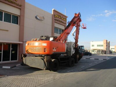 2017 HITACHI ZX360W-3 Wheel Excavator 4 Cylinder ISUZU Diesel Engine - Orange