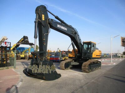 2023 Hyundai HX360L Hydraulic Excavator 6-Cylinder Hyundai HM8.3 Diesel Engine - Yellow