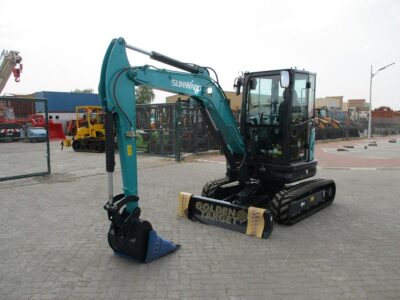 2024 SUNWARD SWE35UF Mini Excavator 3 Cylinder Kubota Diesel Engine - Blue