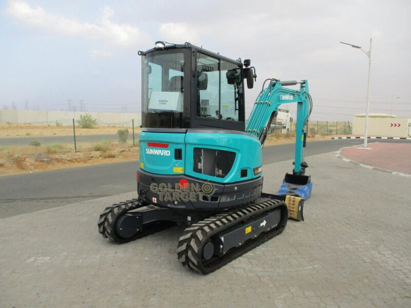 2024 SUNWARD SWE35UF Mini Excavator 3 Cylinder Kubota Diesel Engine - Blue