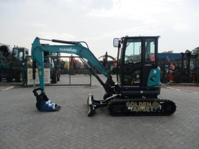 2024 SUNWARD SWE35UF Mini Excavator 3 Cylinder Kubota Diesel Engine - Blue