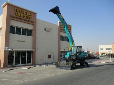 2024 SUNWARD SWE150W Wheel Excavator 4 Cylinder Cummins QSF3 Diesel Engine - Blue
