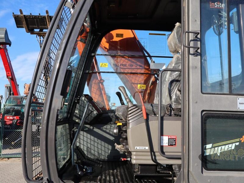 2025 TATA HITACHI EX215LC Super Long Reach Tracked Excavator 6 Cylinder Engine - Orange