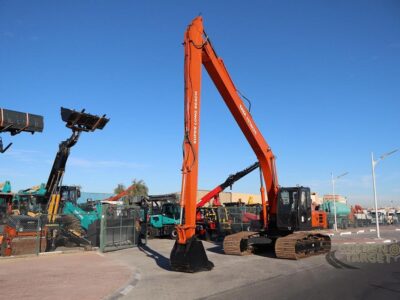 2025 TATA HITACHI EX215LC Super Long Reach Tracked Excavator 6 Cylinder Engine - Orange