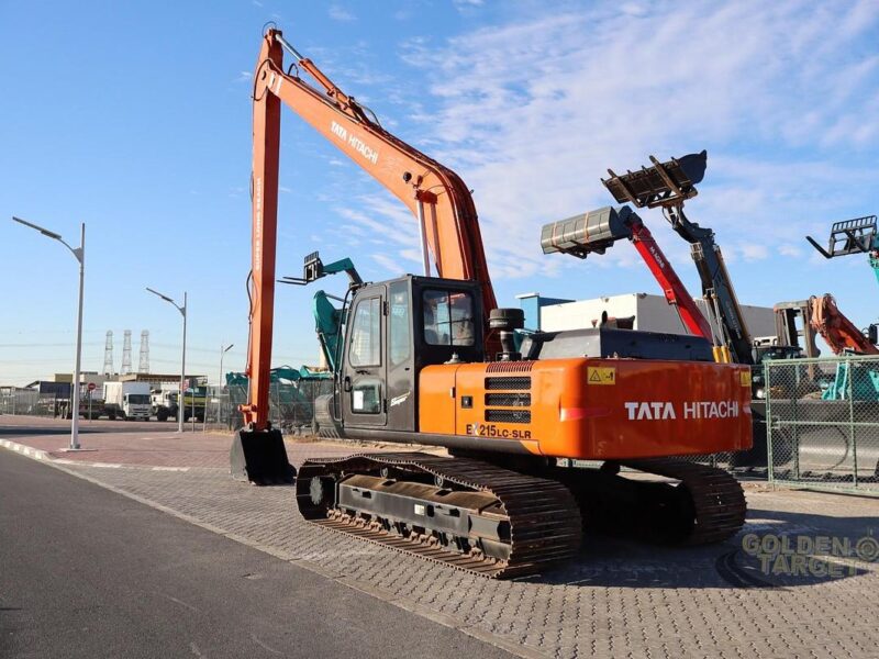 2025 TATA HITACHI EX215LC Super Long Reach Tracked Excavator 6 Cylinder Engine - Orange