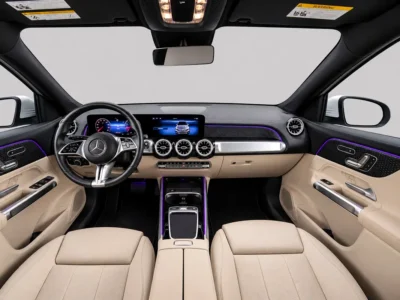 2025 Mercedes-Benz GLB 250 4MATIC 2.0L Turbocharged 4-cylinder Engine White Beige SUV