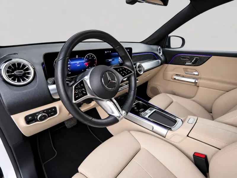 2025 Mercedes-Benz GLB 250 4MATIC 2.0L Turbocharged 4-cylinder Engine White Beige SUV