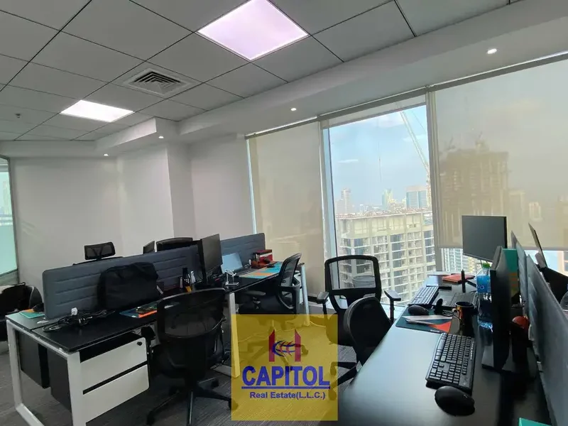 1,062 sqft Office for Rent in Burlington Tower, Business Bay, Dubai | Private Washroom, Pantry and Free Parking