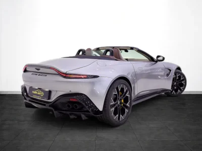 2023 Aston Martin Vantage Roadster 4.0L Twin-Turbo V8 Silver Beige Soft Top Convertible