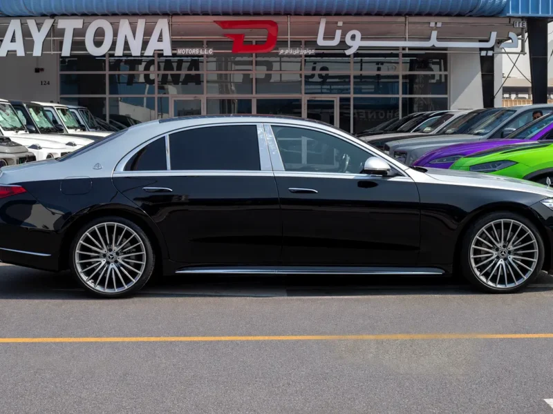 2021 Mercedes-Benz S-Class S 500 L 4MATIC 3.0L Inline-6 Turbo Engine Silver Black Sedan
