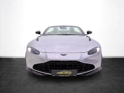 2023 Aston Martin Vantage Roadster 4.0L Twin-Turbo V8 Silver Beige Soft Top Convertible
