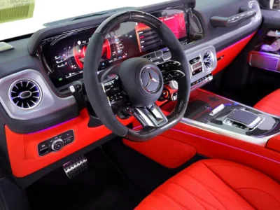 2027 Mercedes-Benz G-Class G 63 AMG 4.0 Litres V8 Biturbo Petrol Engine White Red SUV