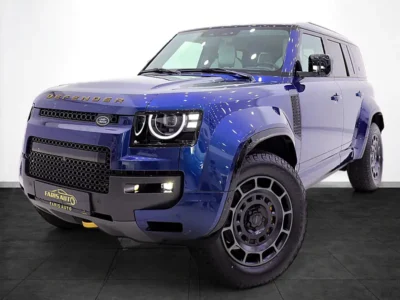 2026 Land Rover Defender 110 Octa P635 4.4-liter Twin-Turbo V8 Engine Blue White SUV
