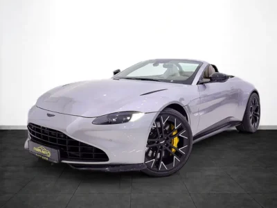 2023 Aston Martin Vantage Roadster 4.0L Twin-Turbo V8 Silver Beige Soft Top Convertible