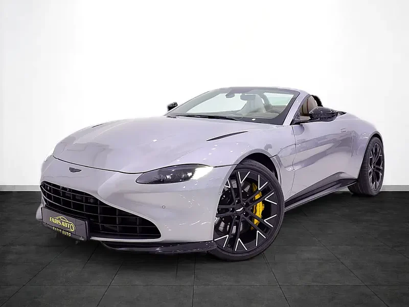 2023 Aston Martin Vantage Roadster 4.0L Twin-Turbo V8 Silver Beige Soft Top Convertible